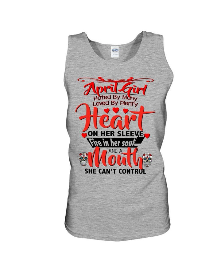 April Girl Hated By Many Loved By Plenty For Birthday Gift Unisex Tank Top