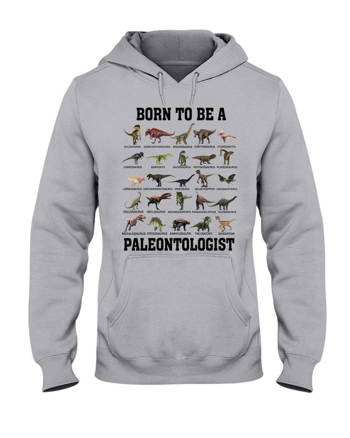 Born To Be A Paleontologist Gift For Dinosaur Lovers Hoodie