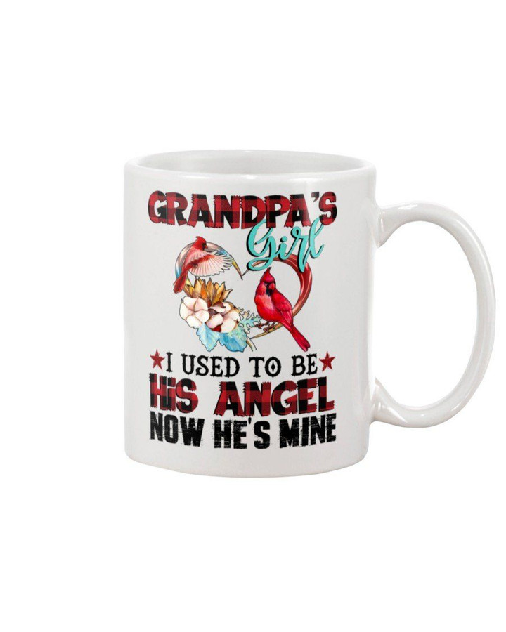 Cardinal Gift For Angel Grandpa I Used To Be His Angel Mug