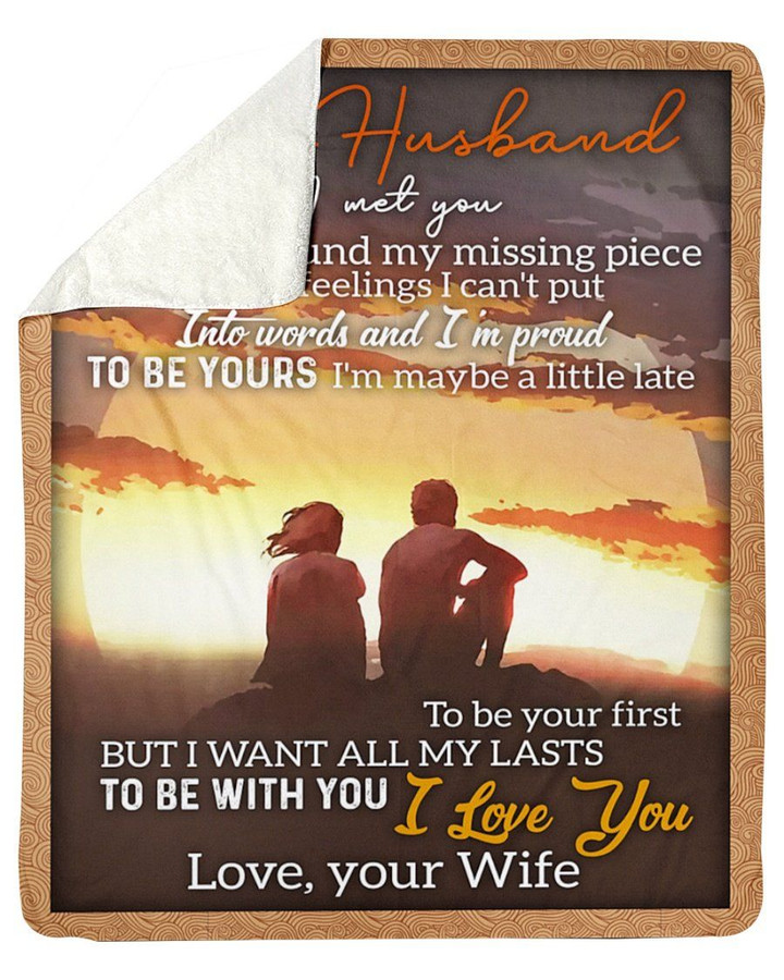 Gift For Husband I'm Proud To Be Yours Sherpa Fleece Blanket Sherpa Blanket