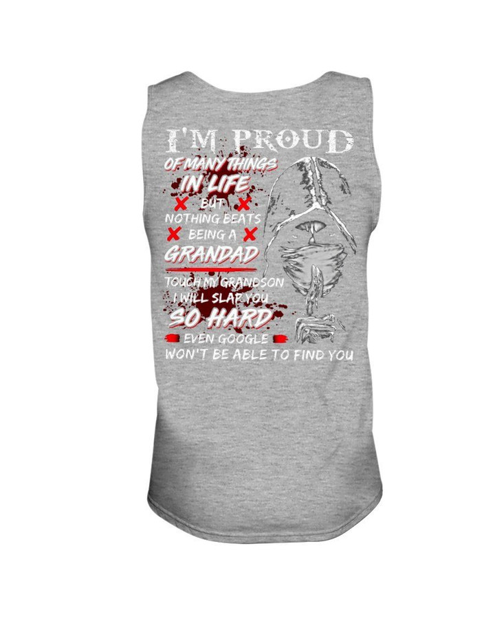 I'm Proud Of Many Things In Life Gift For Grandpa Unisex Tank Top