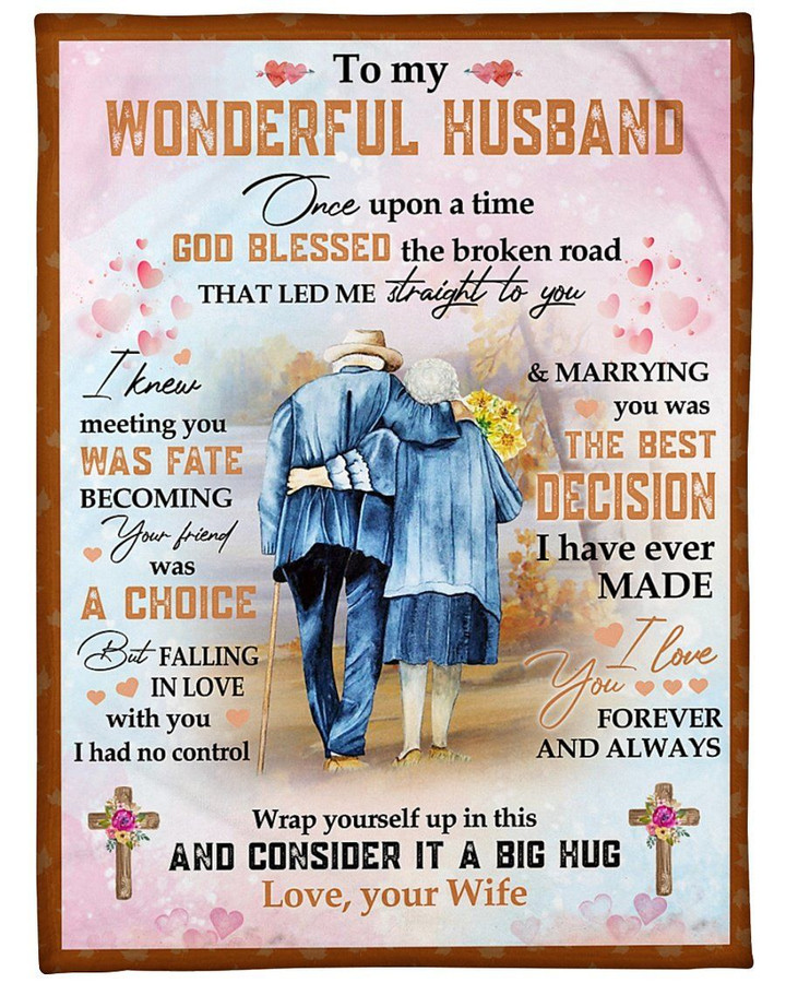 Love You Is The Best Decision Wife Gift For Husband Sherpa Fleece Blanket