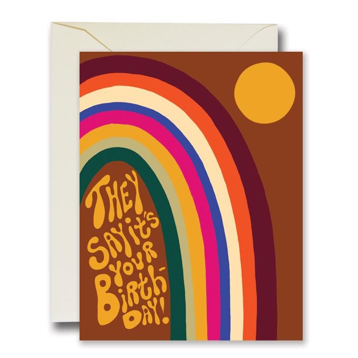 They Say It's Your Birthday Folder Greeting Card Set Of 10