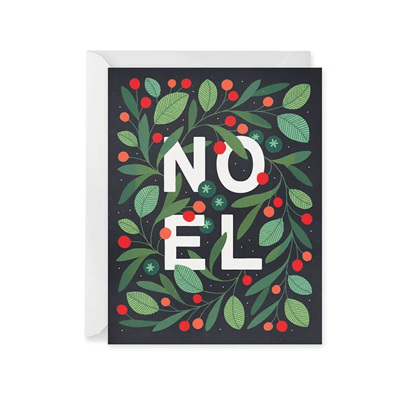 Nice Leave Noel Holiday Folder Greeting Card Set Of 10