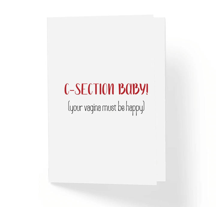 C-section Baby Folder Greeting Card Set Of 10