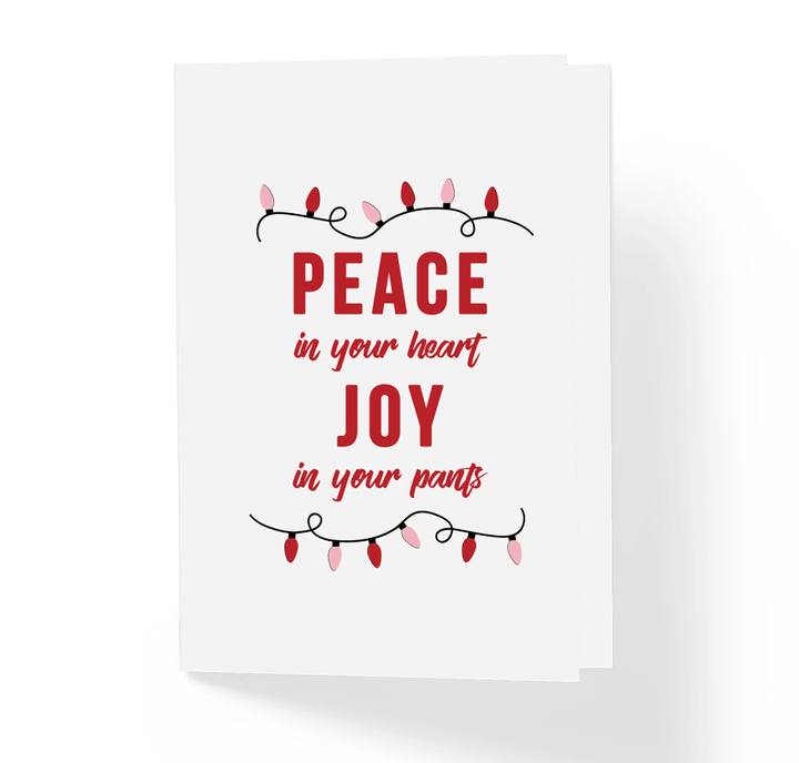 Peace In Your Heart Joy In Your Pants Folder Greeting Card Set Of 10