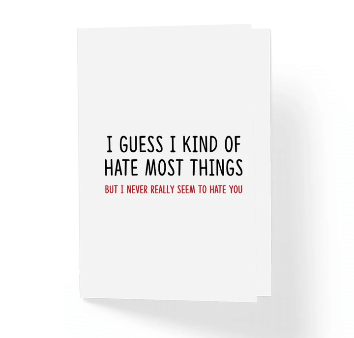 I Guess I Kind Of Hate Most Things Folder Greeting Card Set Of 10