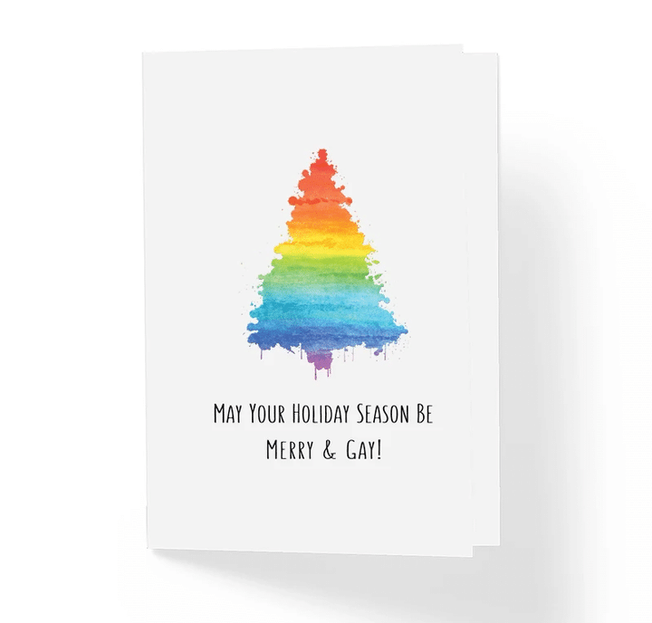 May Your Holiday Season Be Merry & Gay Folder Greeting Card Set Of 10
