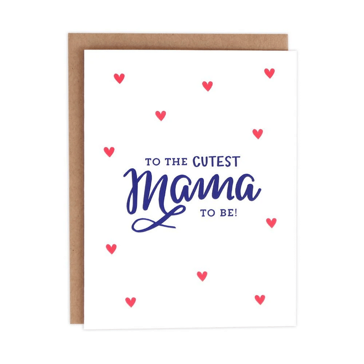 Little Heart Cutest Mama Folder Greeting Card Set Of 10