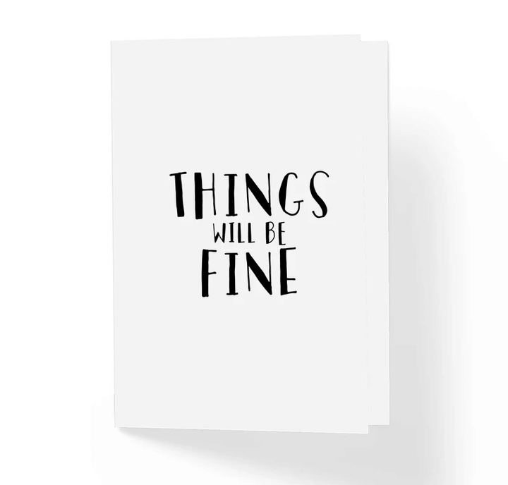 Things Will Be Fine Folder Greeting Card Set Of 10