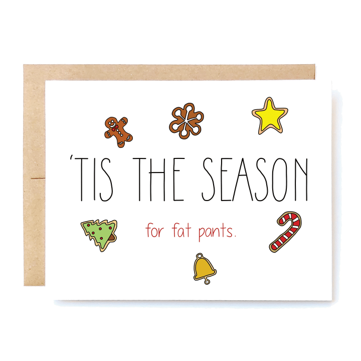Tis The Season Folder Greeting Card Set Of 10
