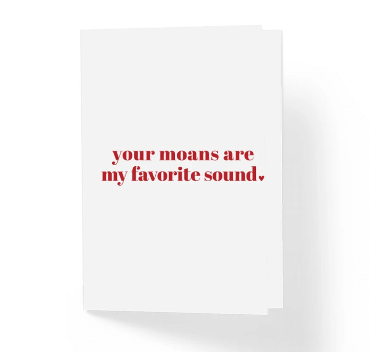 Your Moans Are My Favorite Sound Folder Greeting Card Set Of 10