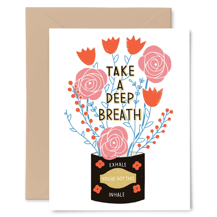 Deep Breath Folder Greeting Card Set Of 10