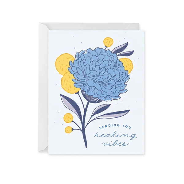 Beautiful Flower Healing Vibes Hydrangea Folder Greeting Card Set Of 10