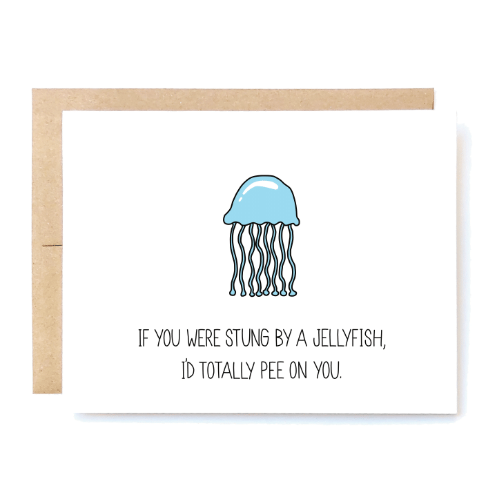 Jellyfish Folder Greeting Card Set Of 10