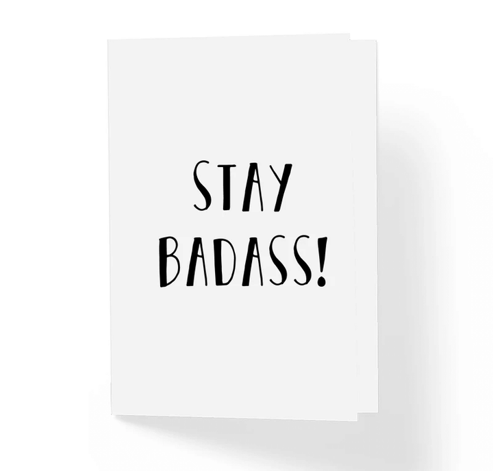 Stay Badass Folder Greeting Card Set Of 10