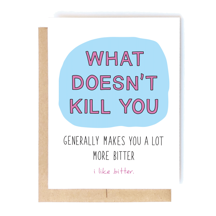 What Doesn't Kill You Folder Greeting Card Set Of 10
