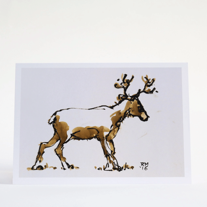 Reindeer Animal World Folder Greeting Card Set Of 10