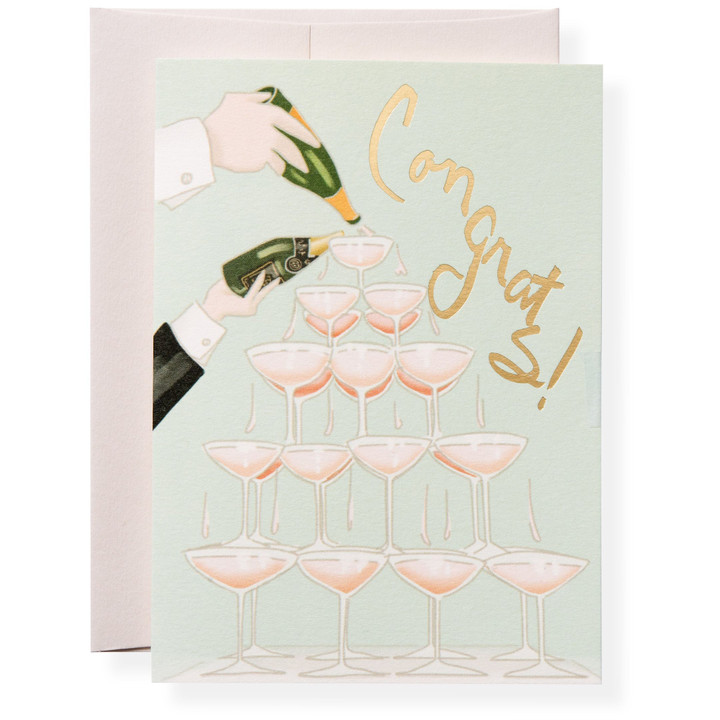 Veuve Let's Party Folder Greeting Card Set Of 10