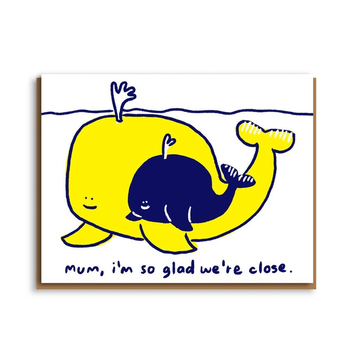 Mum So Glad We're Close Mother's Day Folder Greeting Card Set Of 10