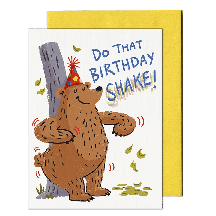 Birthday Shake Folder Greeting Card Set Of 10