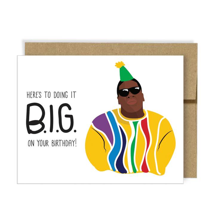 B.i.g Birthday Folder Greeting Card Set Of 10