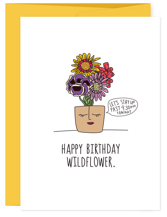 Charming Design My Wildflower Folder Greeting Card Set Of 10