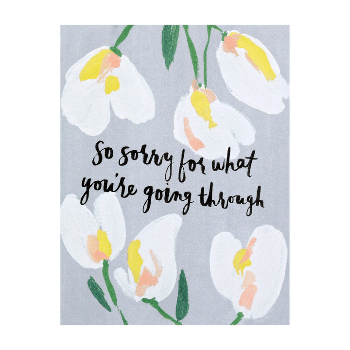 So Sorry For What You're Going Through Folder Greeting Card Set Of 10
