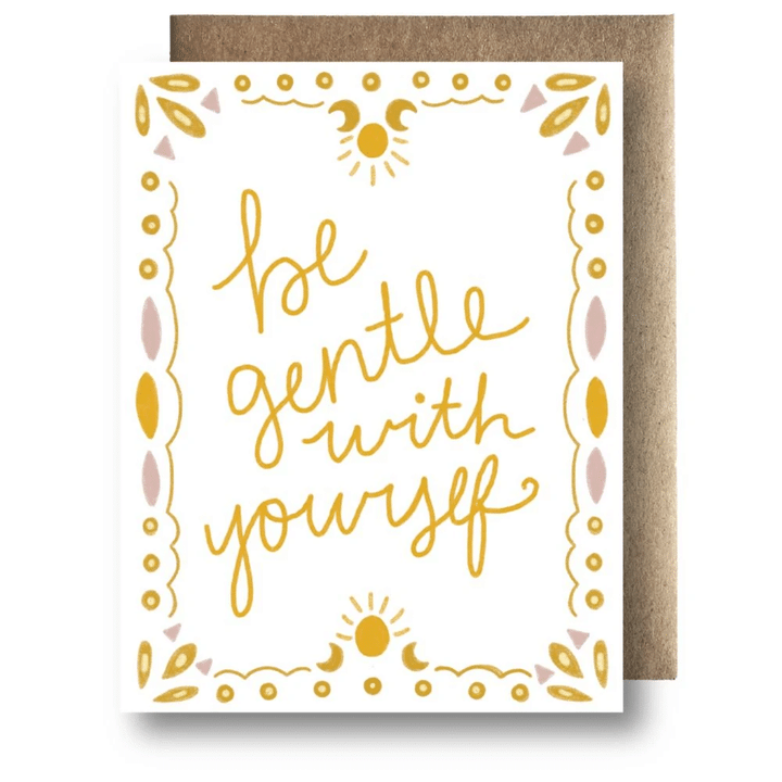 Be Gentle With Yourself Folder Greeting Card Set Of 10