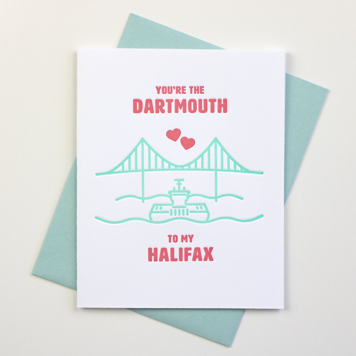 Dartmouth To Halifax Folder Greeting Card Set Of 10