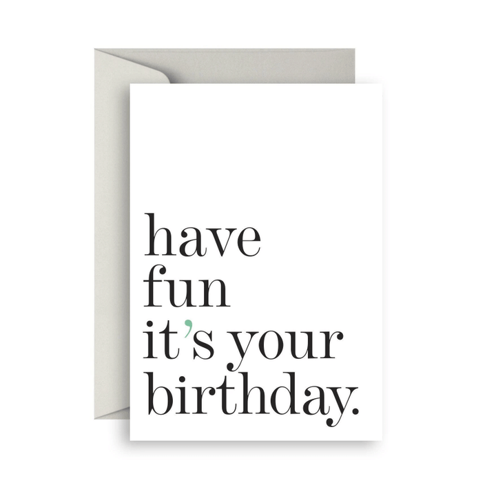 Have Fun It's Your Birthday Folder Greeting Card Set Of 10