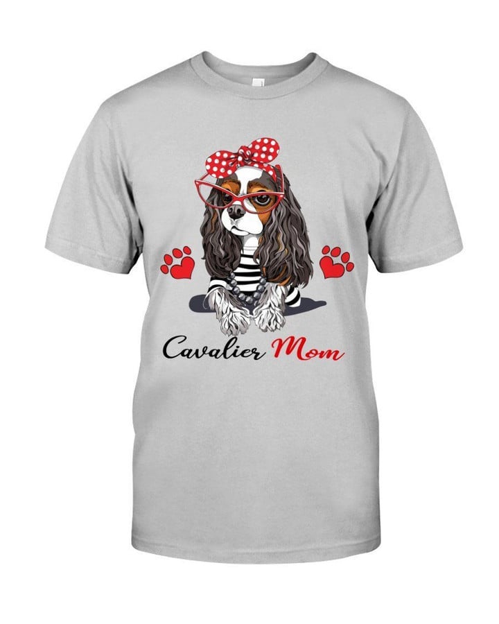 With Cavalier Mom Gift For Cavalier King Charles Spaniel Lovers Guys Tee