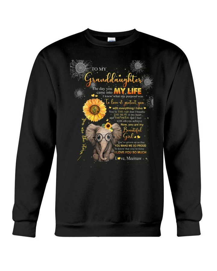 I Love You So Much Elephant Meemaw Gift For Granddaughter Sweatshirt