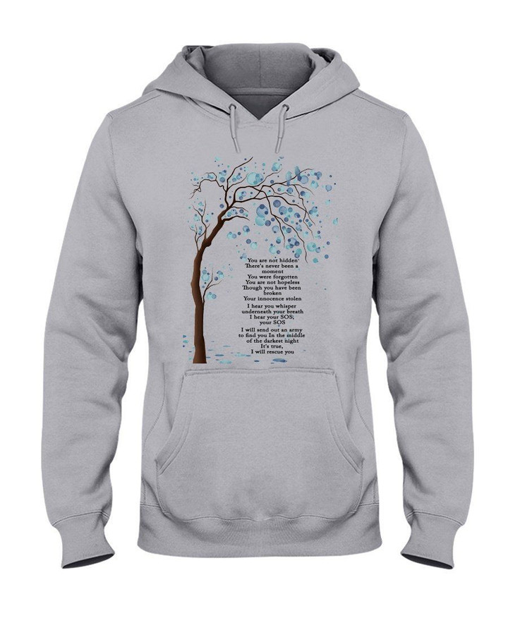 You're Not Hidden There's Never Been A Moment You Were Forgotten Hoodie
