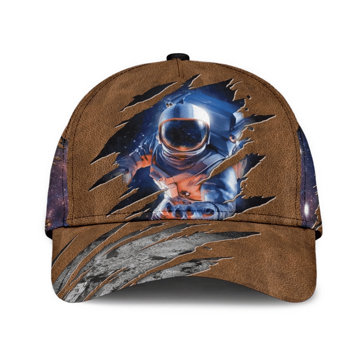Proud To Be Astronaut Crack Design Printing Baseball Cap Hat