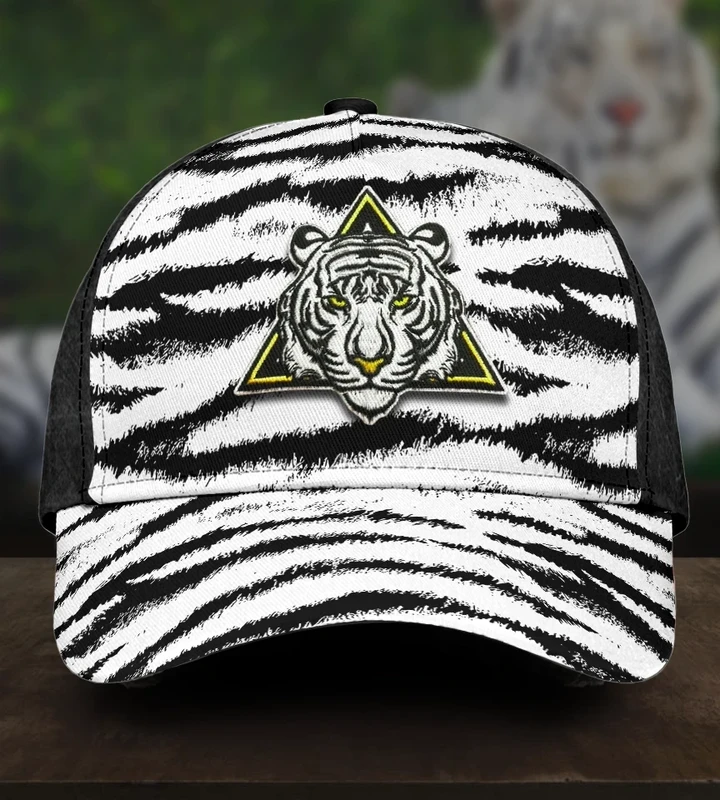 Head Of Tiger Stripe Printing Baseball Cap Hat