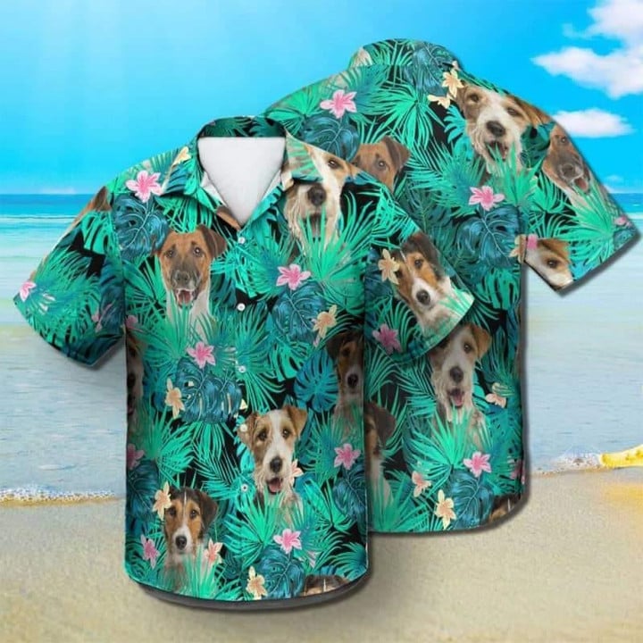 Fox Terrier Beach Summer 3D Hawaiian Shirt