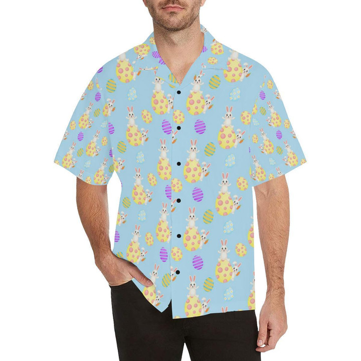Easter Eggs Pattern Print Design RB5 Beach Summer 3D Hawaiian Shirt