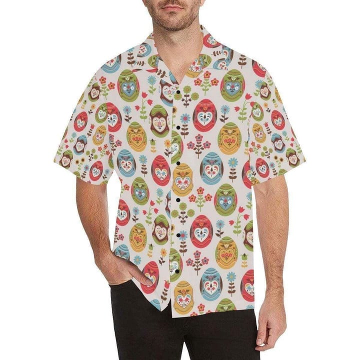 Beach Shirt Colorful Eggs Gift Easter Day 3D Hawaiian Shirt