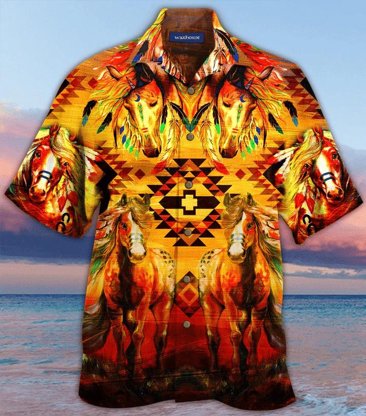 Beach Shirt Order Amazing War Horse Beach Summer 3D Hawaiian Shirt