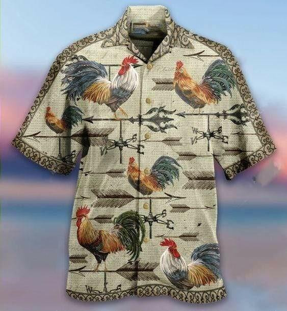 Weathervane Rooster Unique Beach Shirt 3D Hawaiian Shirt