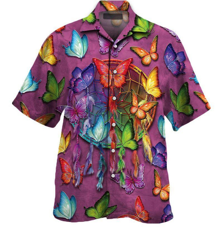 Butterfly Beach Summer 3D Hawaiian Shirt