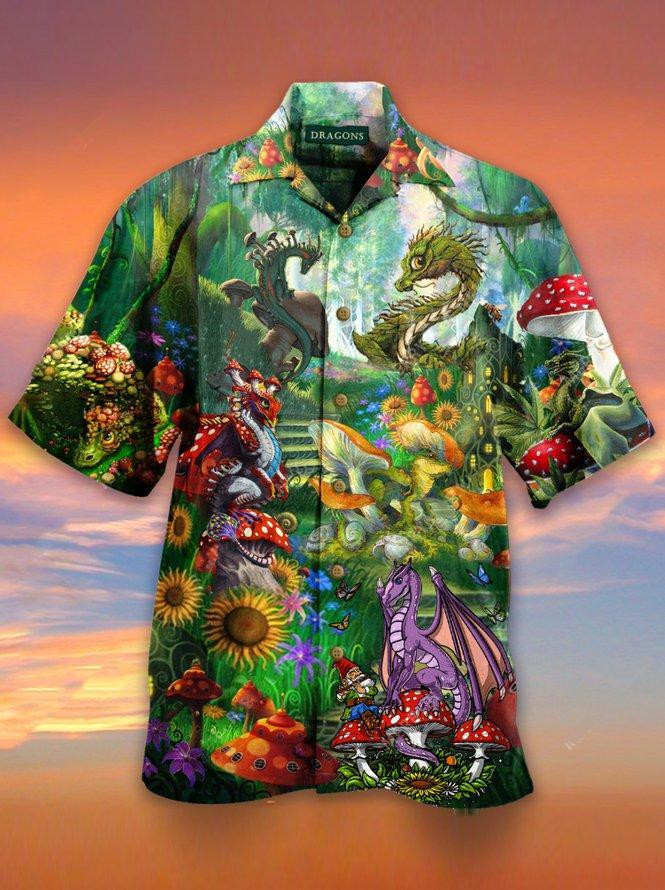 Dragons Beach Summer 3D Hawaiian Shirt