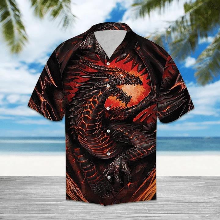 Mythical Dragon Beach Summer 3D Hawaiian Shirt