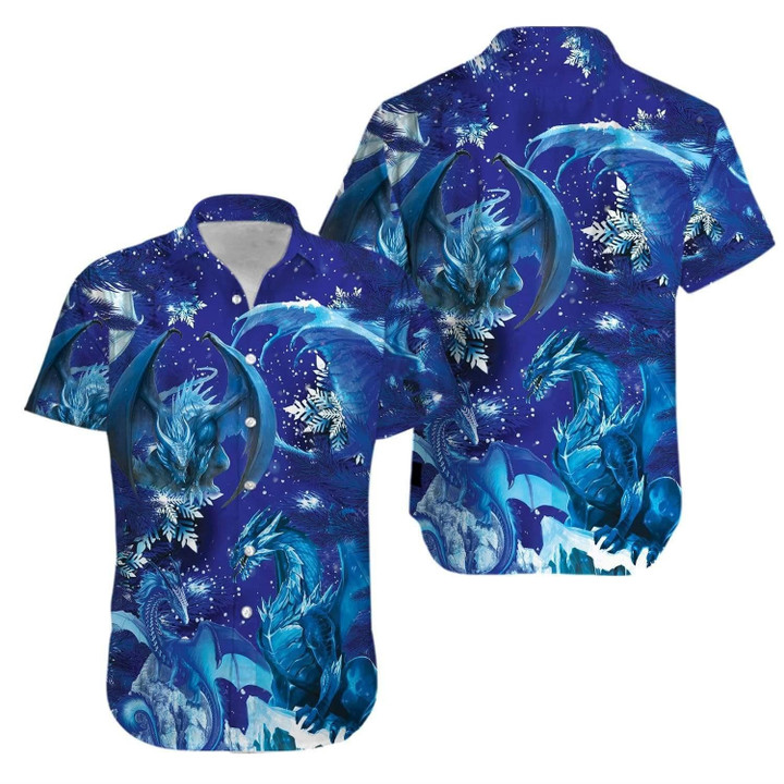 Amazing Blue Dragon Beach Summer 3D Hawaiian Shirt