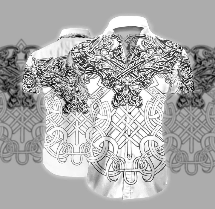 Celtic Dragon Tattoo Beach Summer 3D Hawaiian Shirt