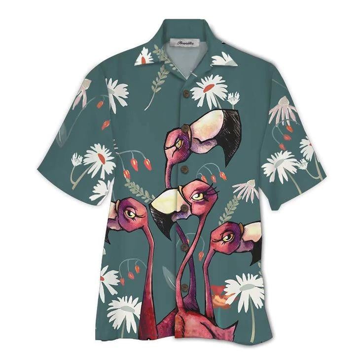 Flamingo Colorful Beach Summer 3D Hawaiian Shirt
