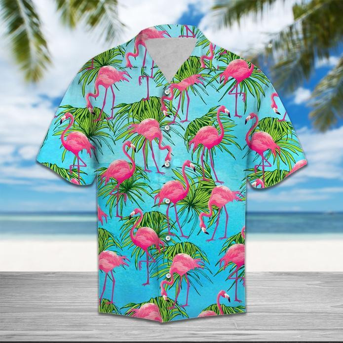 Flamingo Tropical Beach Summer 3D Hawaiian Shirt