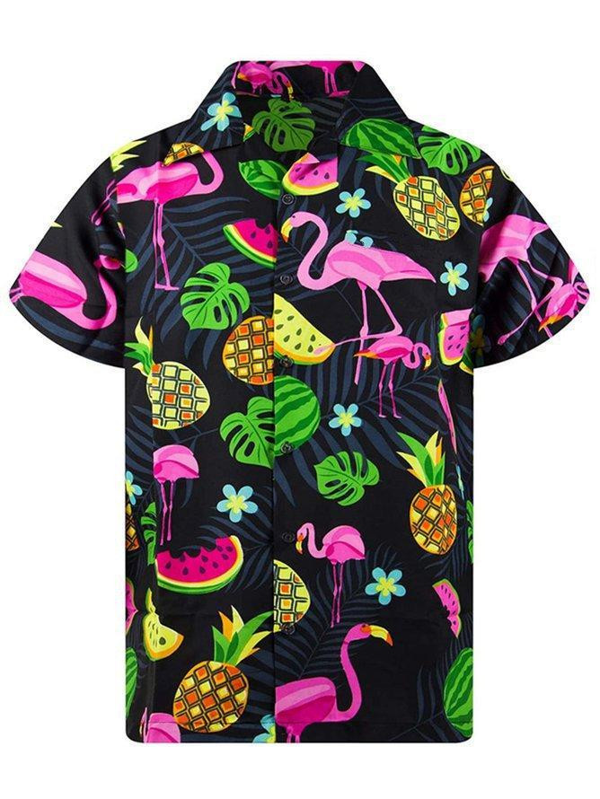 Floral Flamingo Beach Summer 3D Hawaiian Shirt