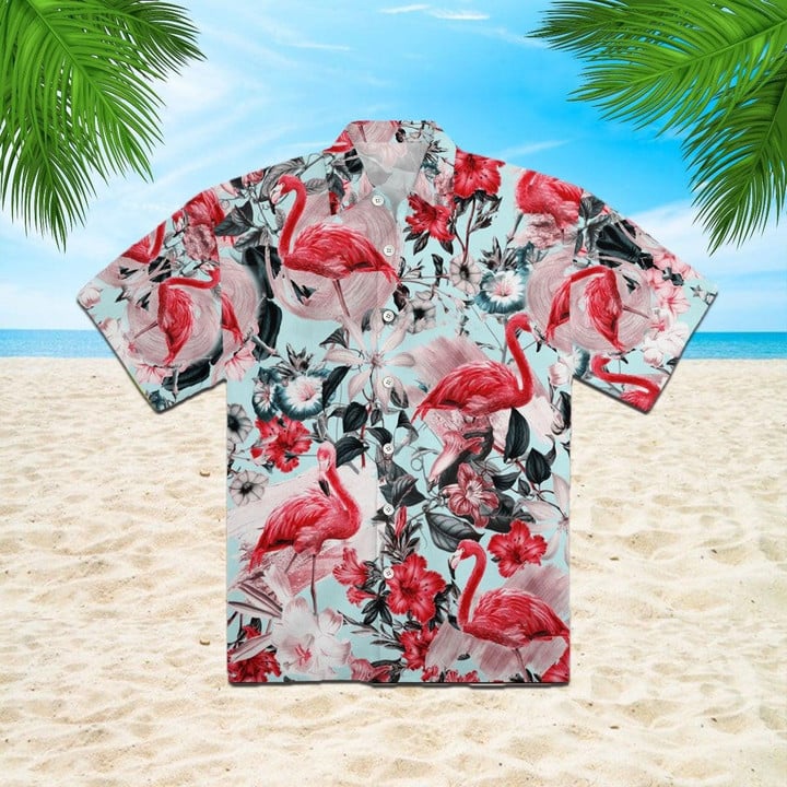 Flamingo Beach Summer 3D Hawaiian Shirt